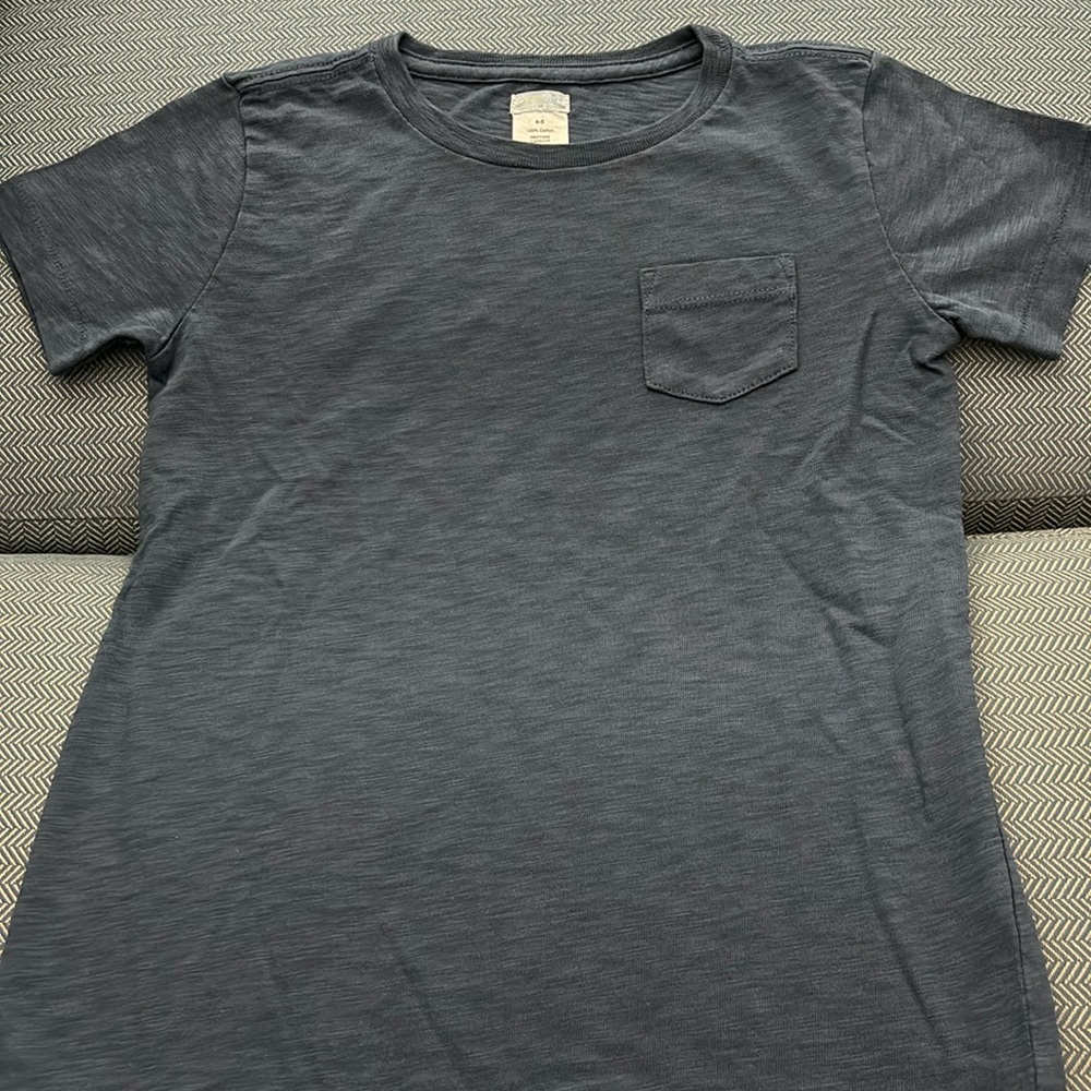JCrew blue pocket tee size 4-5